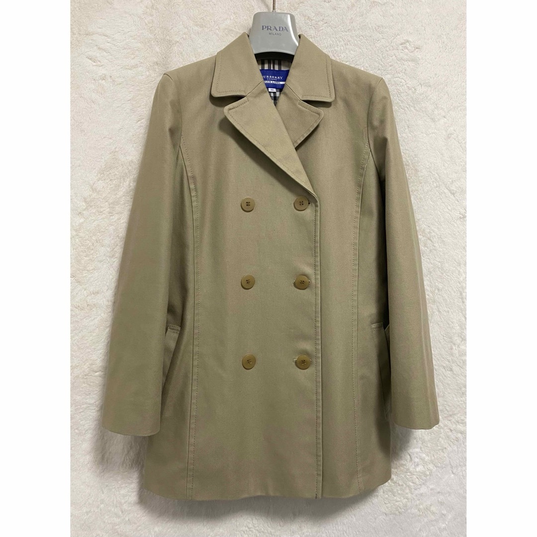 BURBERRY BLUE LABEL(バーバリーブルーレーベル)の【美品】バーバリー ブルーレーベル スプリングコート 38 Mサイズ ベージュ レディースのジャケット/アウター(トレンチコート)の商品写真