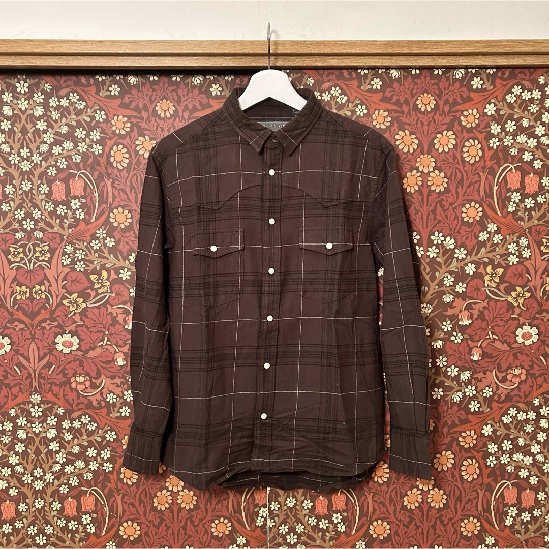 417 EDIFICE(フォーワンセブンエディフィス)の417 EDIFICE Flannel Cheek Western Shirts メンズのトップス(シャツ)の商品写真