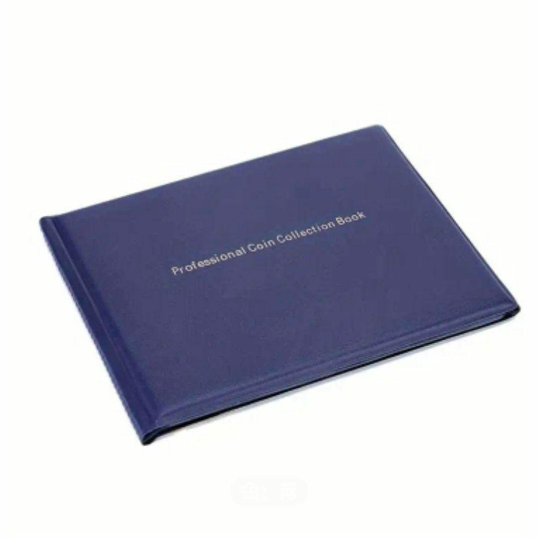 コインコレクションブック(ブルー) 240ポケット10ページ エンタメ/ホビーのコレクション(ノベルティグッズ)の商品写真