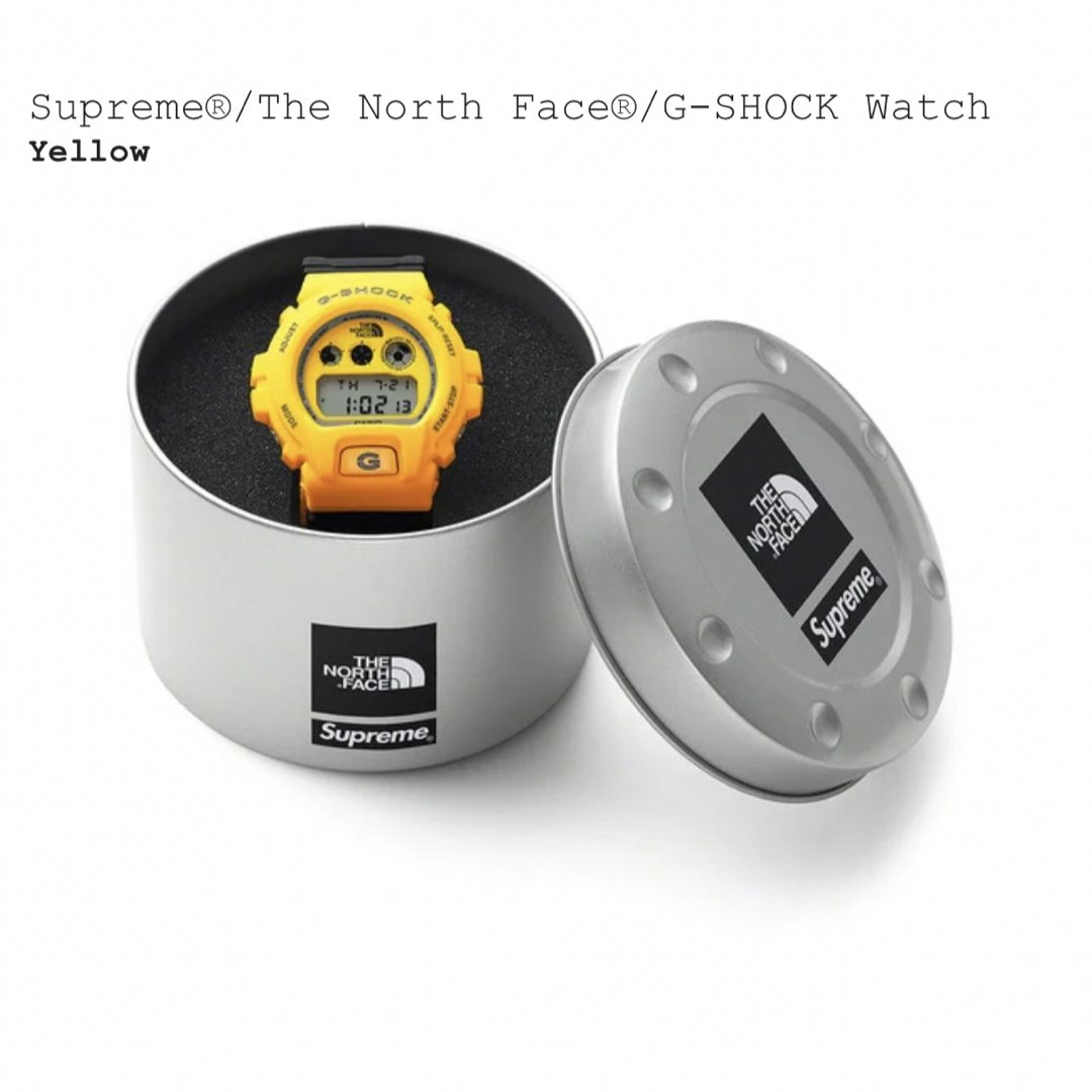 Supreme(シュプリーム)のSupreme The North Face G-SHOCK Watch  黄色 メンズの時計(腕時計(デジタル))の商品写真