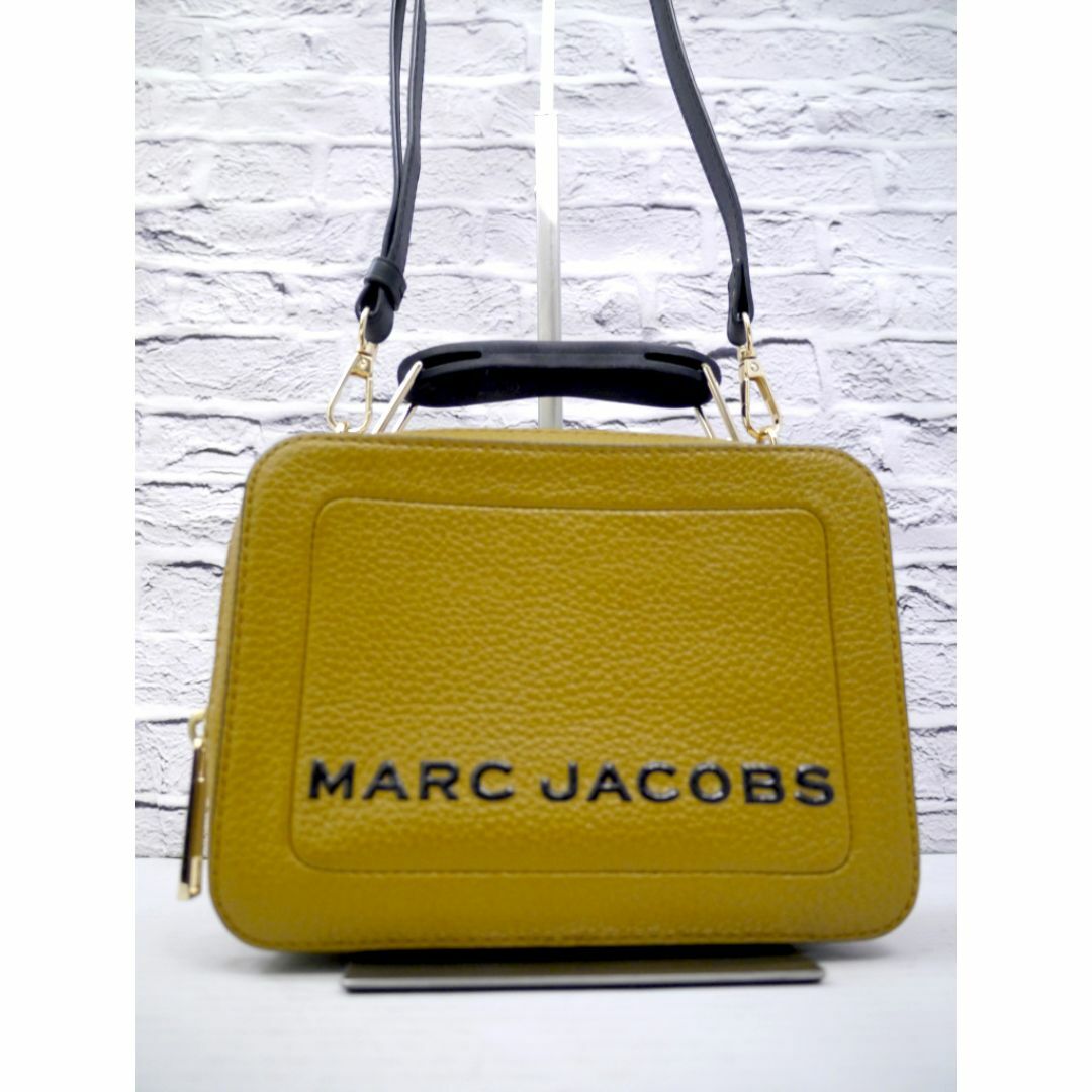 MARC JACOBS(マークジェイコブス)の美品◆マークジェイコブス THE BOX 20 クロスボディ 2way バッグ茶 レディースのバッグ(ショルダーバッグ)の商品写真