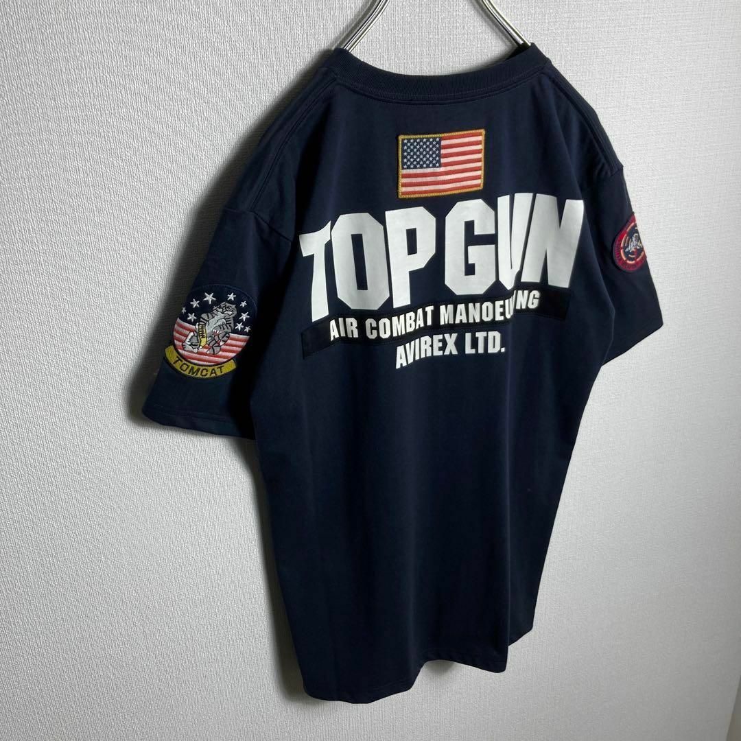 AVIREX(アヴィレックス)の【極美品】AVIREX　激レアTシャツ　TOPGUN　ビッグロゴ　入手困難 メンズのトップス(Tシャツ/カットソー(半袖/袖なし))の商品写真