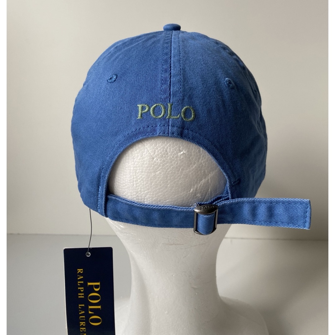 POLO RALPH LAUREN(ポロラルフローレン)のラルフローレン キャップ くすみブルー コットン 帽子 フリーサイズ レディースの帽子(キャップ)の商品写真