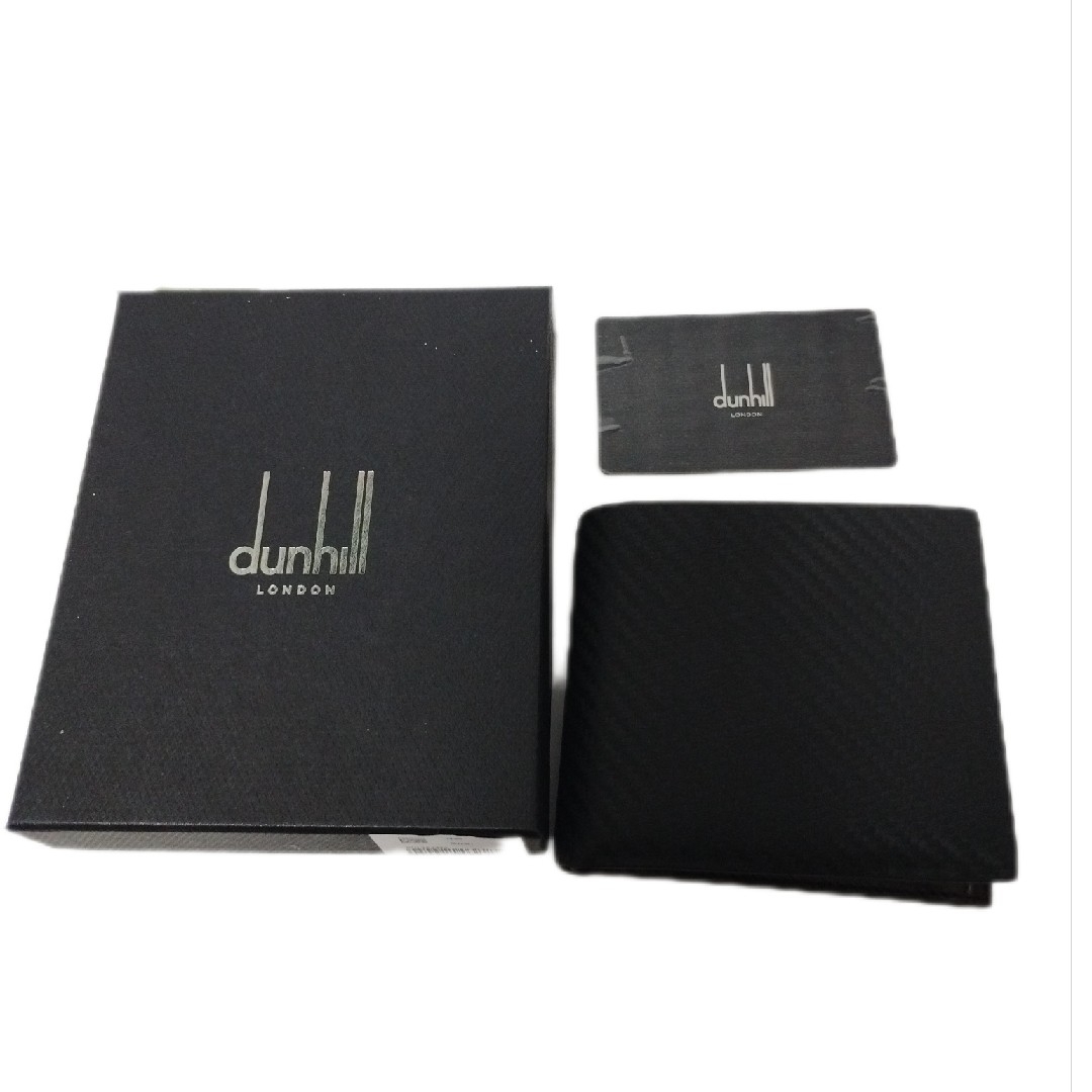 Dunhill(ダンヒル)のダンヒル 二つ折り財布 CHASSI シャーシ 小銭入れ付き カーボン メンズのファッション小物(折り財布)の商品写真