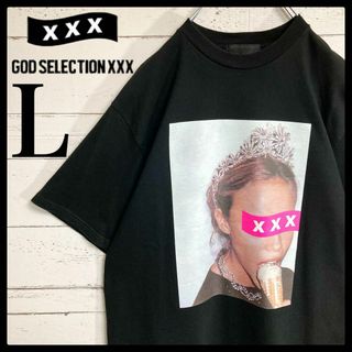 ゴッドセレクショントリプルエックス(GOD SELECTION XXX)の【人気Lサイズ】ゴッドセレクション☆女性フォトプリント 即完売モデル 黒(Tシャツ/カットソー(半袖/袖なし))