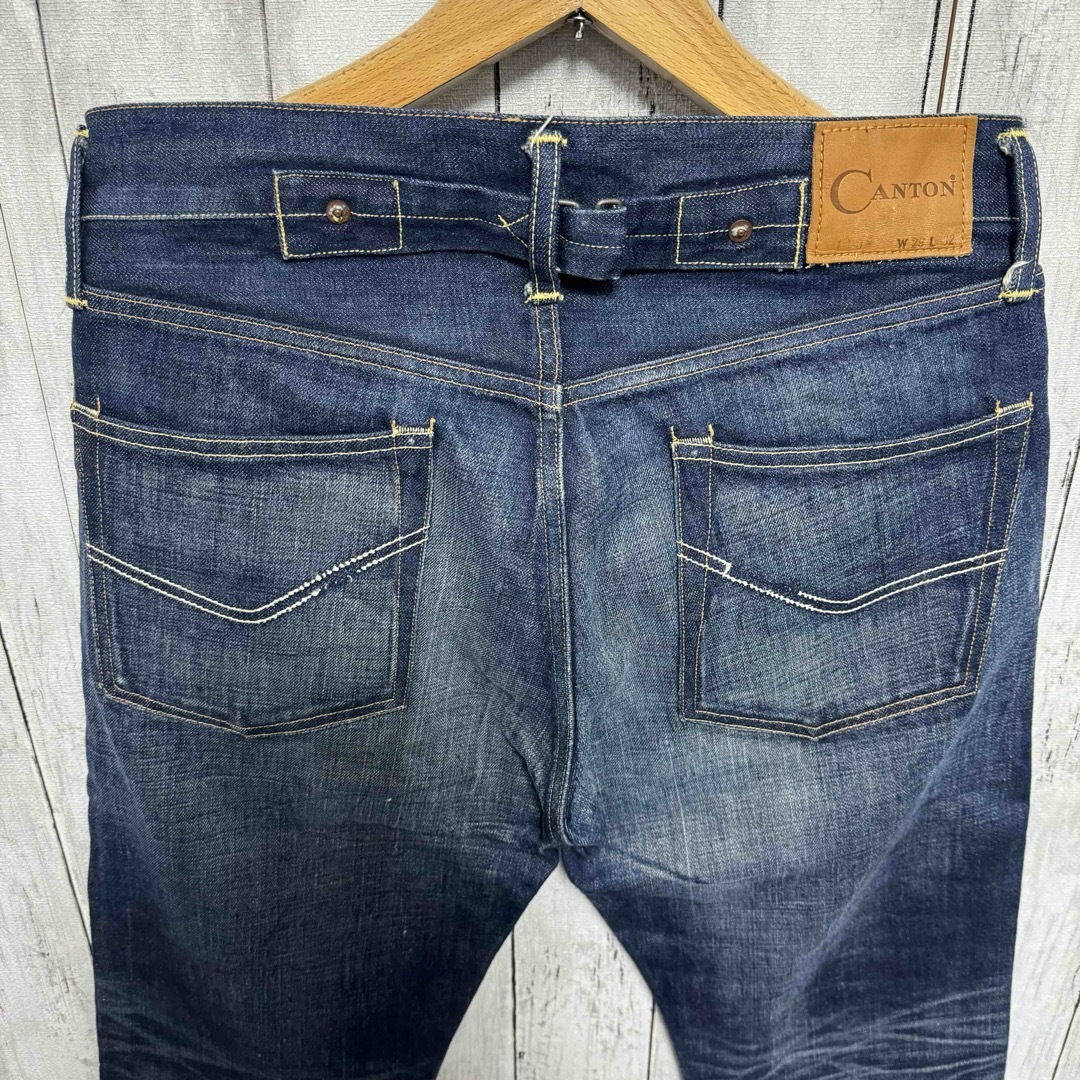 Canton - 美品!CANTON OVERALLS シンチバックデニムパンツ Canton - 美品!CANTON OVERALLS シンチバックデニムパンツ