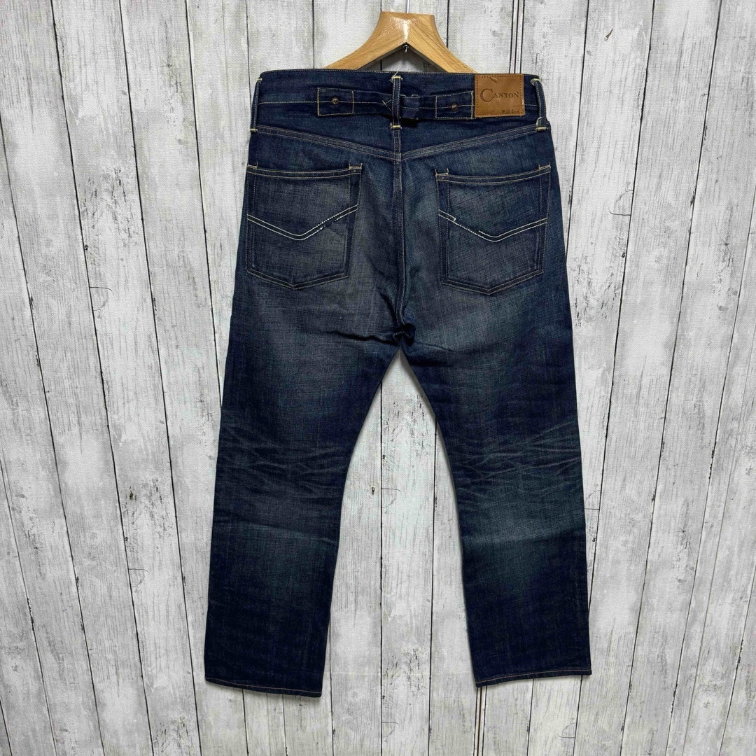 Canton - 美品!CANTON OVERALLS シンチバックデニムパンツ Canton - 美品!CANTON OVERALLS シンチバックデニムパンツ