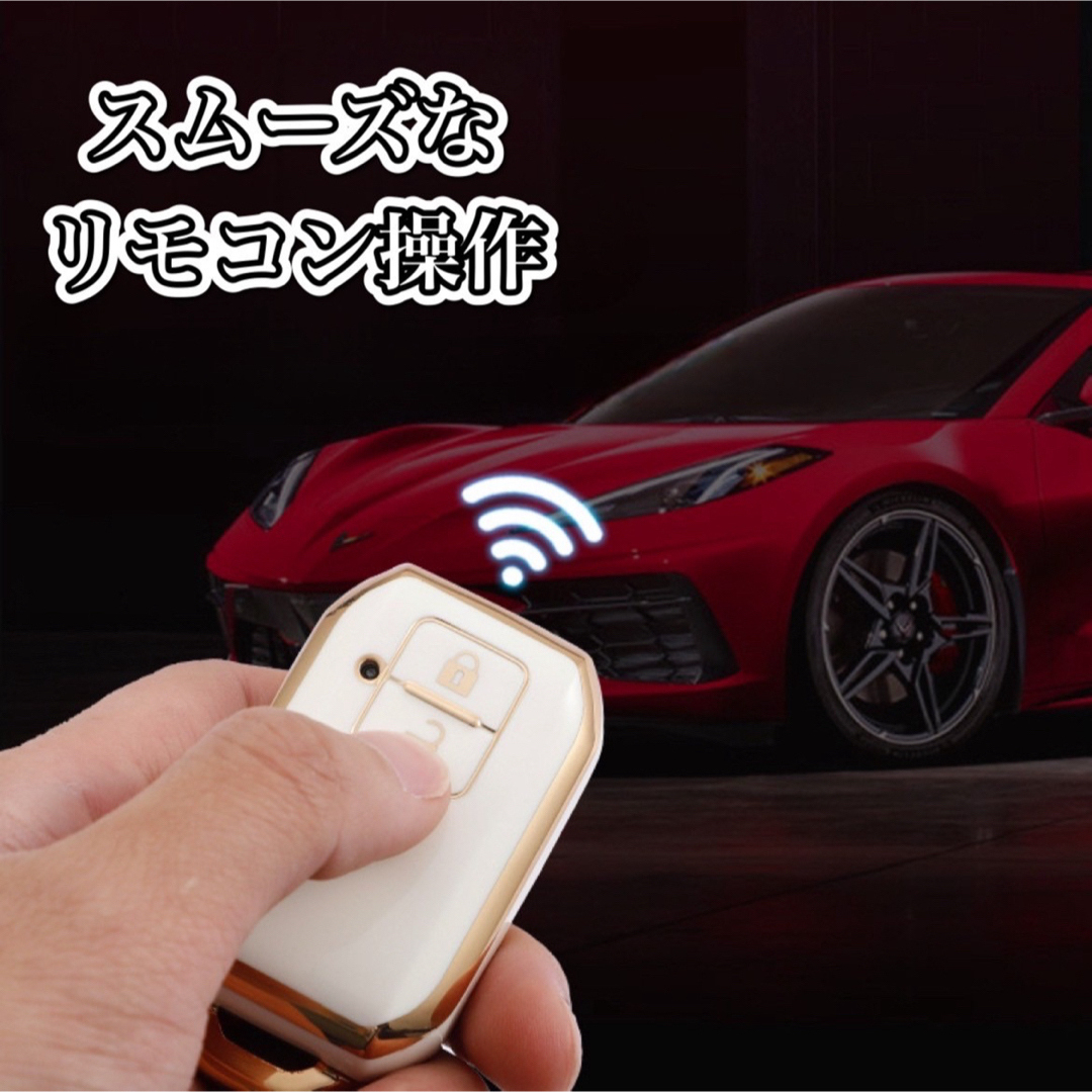 スマートキー ケース スズキ キーカバー レディース メンズ 車 アクセサリー 自動車/バイクの自動車(車外アクセサリ)の商品写真