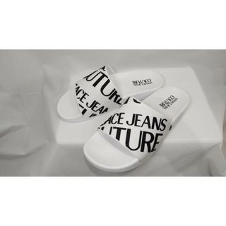 VERSACE JEANS COUTURE サンダル ホワイト 25.0cm(サンダル)