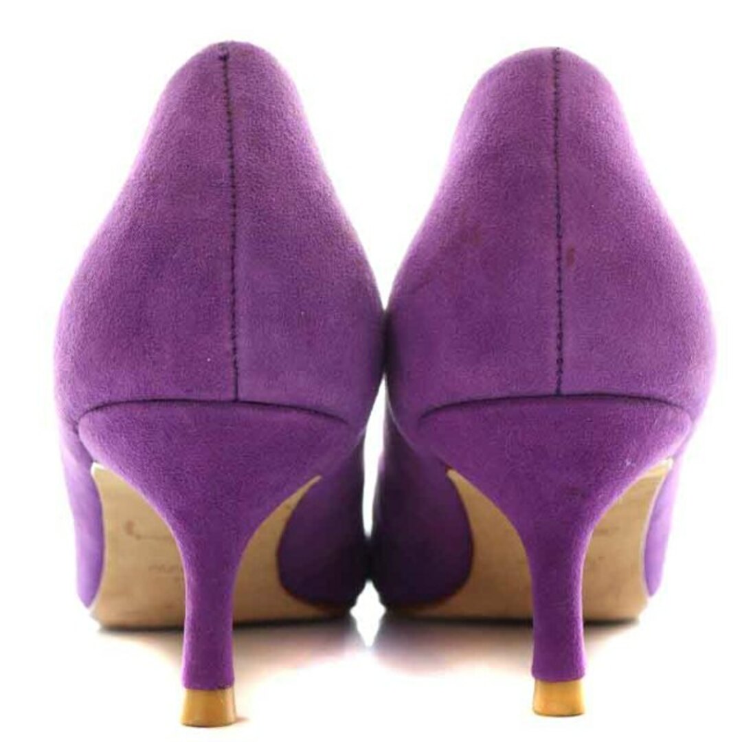 ツル バイ マリコオイカワ パンプス スエード ヒール 35 23.0cm 紫 レディースの靴/シューズ(ハイヒール/パンプス)の商品写真