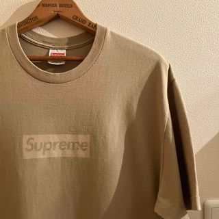 込 美品★Supreme Tonal BoxLogo Tee★カーキL