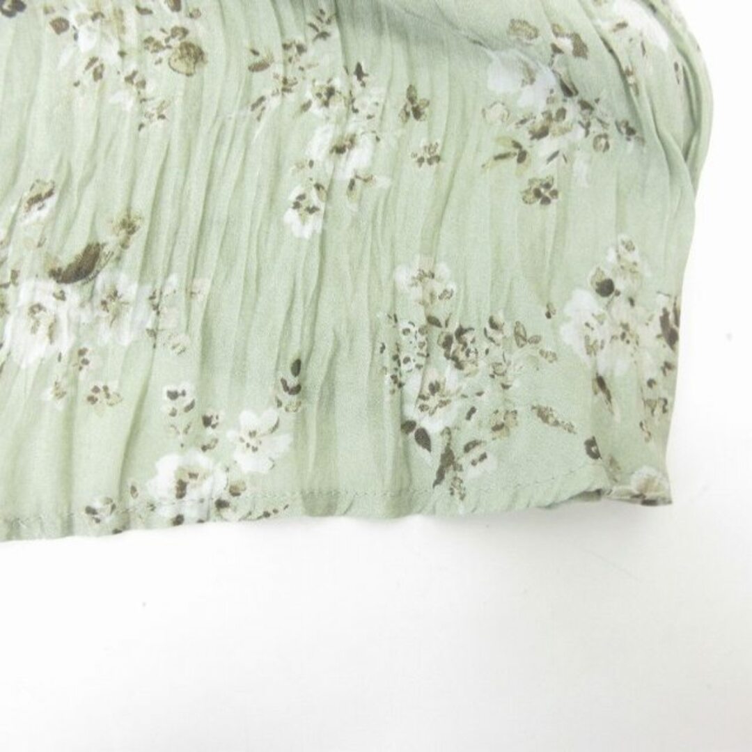 COCO DEAL(ココディール)のココディール 美品 ギャザースカート フレア 花柄 ロング丈 グリーン 系 1 レディースのスカート(ロングスカート)の商品写真