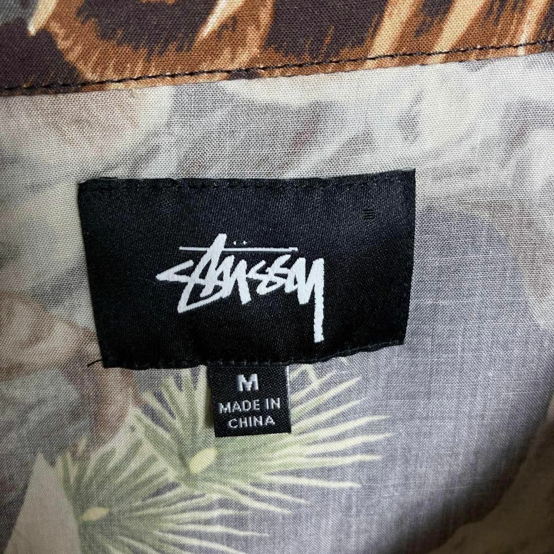 STUSSY(ステューシー)の【美品】ステューシー　半袖シャツ　開襟　総柄　鳥　鳶　鷹　鷲 メンズのトップス(シャツ)の商品写真