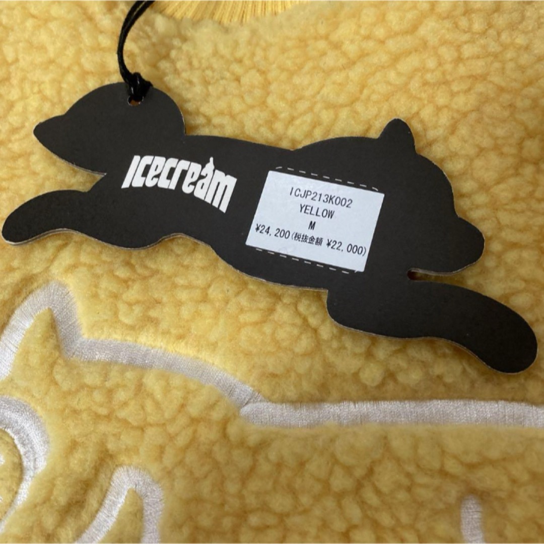 ICECREAM RUNNING DOG ボア スウェット イエロー 黄色 ICECREAM RUNNING DOG ボア スウェット イエロー 黄色