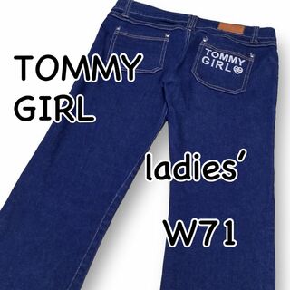 トミーガール(tommy girl)のTOMMY GIRL トミーガール M表記 ウエスト71cm ストレッチ 濃青(デニム/ジーンズ)