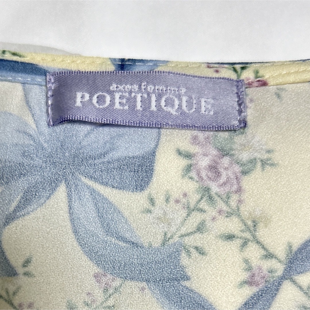 axes femme POETIQUE(アクシーズファムポエティック)のaxes femme POETIQUE リボン フラワー チェック ワンピース レディースのワンピース(ひざ丈ワンピース)の商品写真