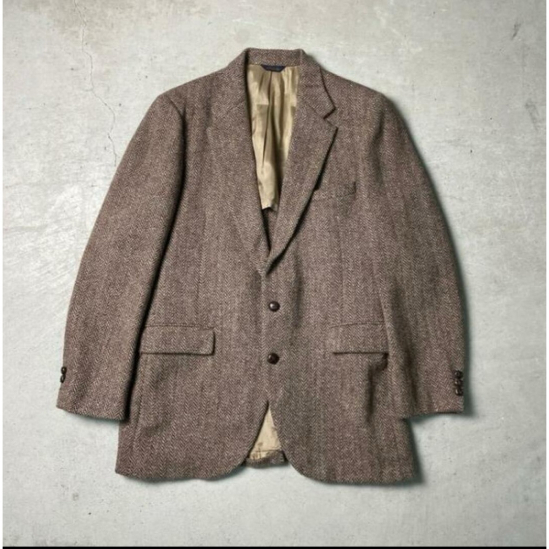 Harris Tweed(ハリスツイード)の80年代 USA製 HARRIS TWEED ハリスツイード ウールテーラード メンズのジャケット/アウター(テーラードジャケット)の商品写真