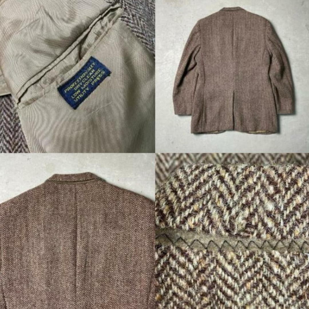 Harris Tweed(ハリスツイード)の80年代 USA製 HARRIS TWEED ハリスツイード ウールテーラード メンズのジャケット/アウター(テーラードジャケット)の商品写真