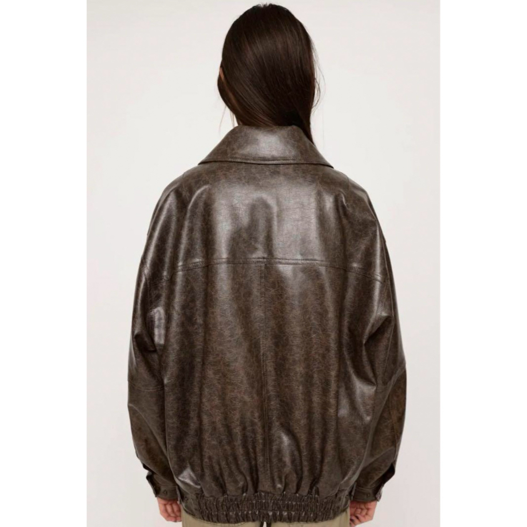 SLY(スライ)のSLY FAUX LEATHER OVERSIZE レザージャケット レディースのジャケット/アウター(ブルゾン)の商品写真