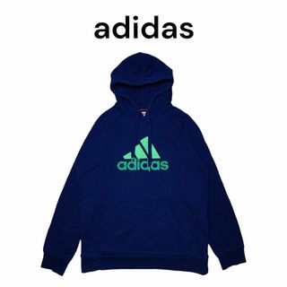 adidas　パフォーマンスロゴビッグプリント　スウェットパーカー　アディダス(パーカー)