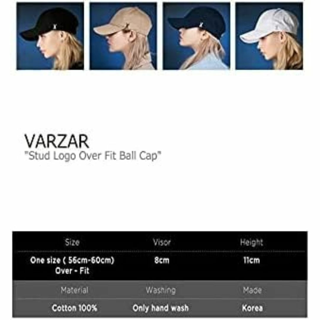 バザール キャップ VARZAR メンズ レディース STUD LOGO OVE メンズのファッション小物(その他)の商品写真
