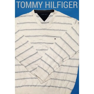 トミーヒルフィガー(TOMMY HILFIGER)の【美品】TOMMY HILFIGER(トミーヒルフィガー)メンズニット XL(ニット/セーター)