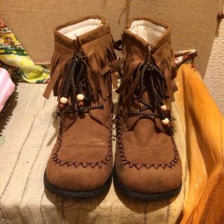 茶色ショートブーツ(ブーツ)