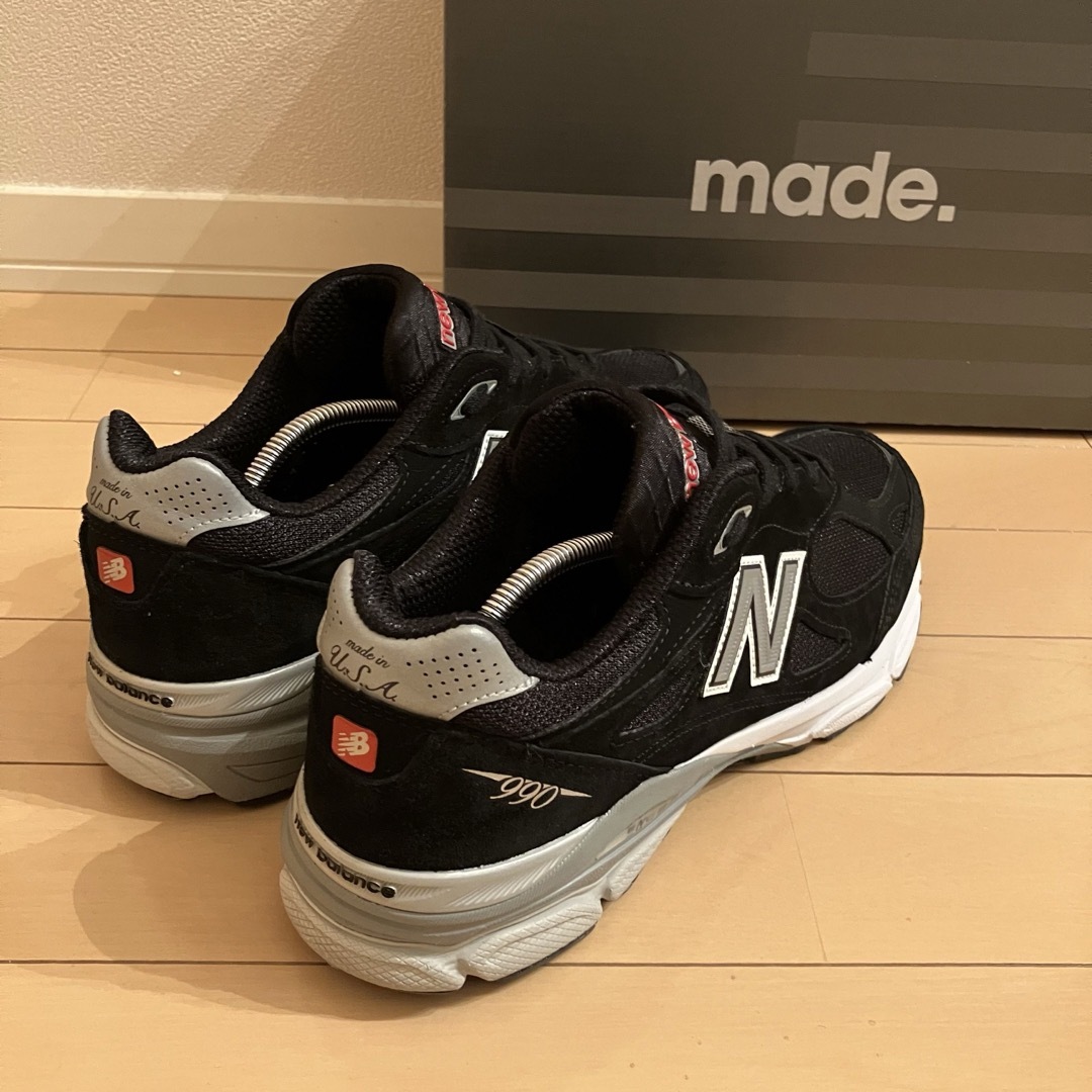 New Balance(ニューバランス)の込 美品★New Balance 990V3”Black”27.5 メンズの靴/シューズ(スニーカー)の商品写真