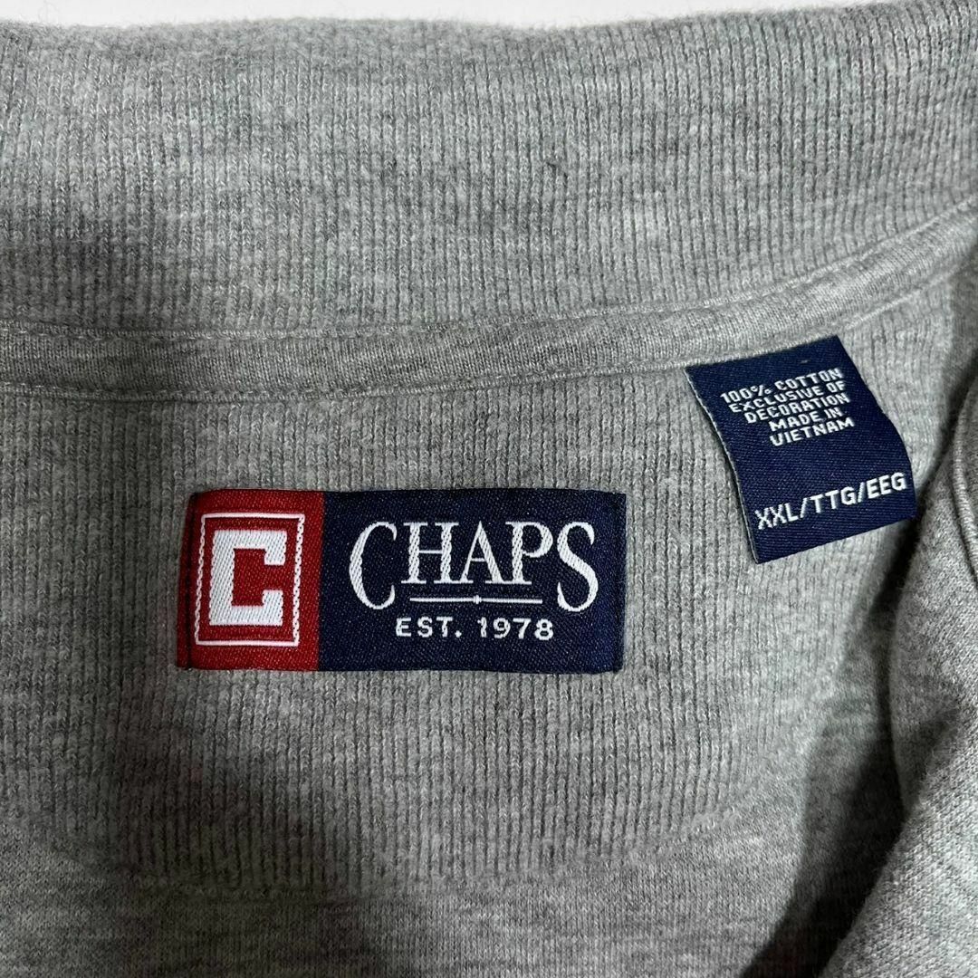 CHAPS(チャップス)のCHAPS　ワンポイントロゴ刺繍ハーフジップスウェットトレーナー　チャップス メンズのトップス(スウェット)の商品写真