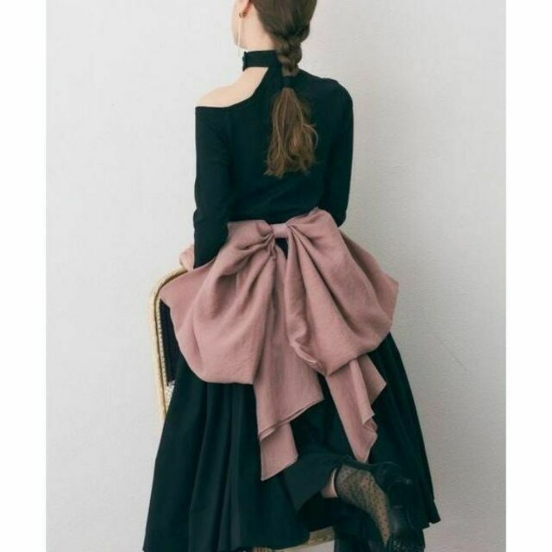 la belle Etude(ラベルエチュード)の新品 LA BELLE ETUDE J1U Very bigリボンベルト ピンク レディースのファッション小物(ベルト)の商品写真