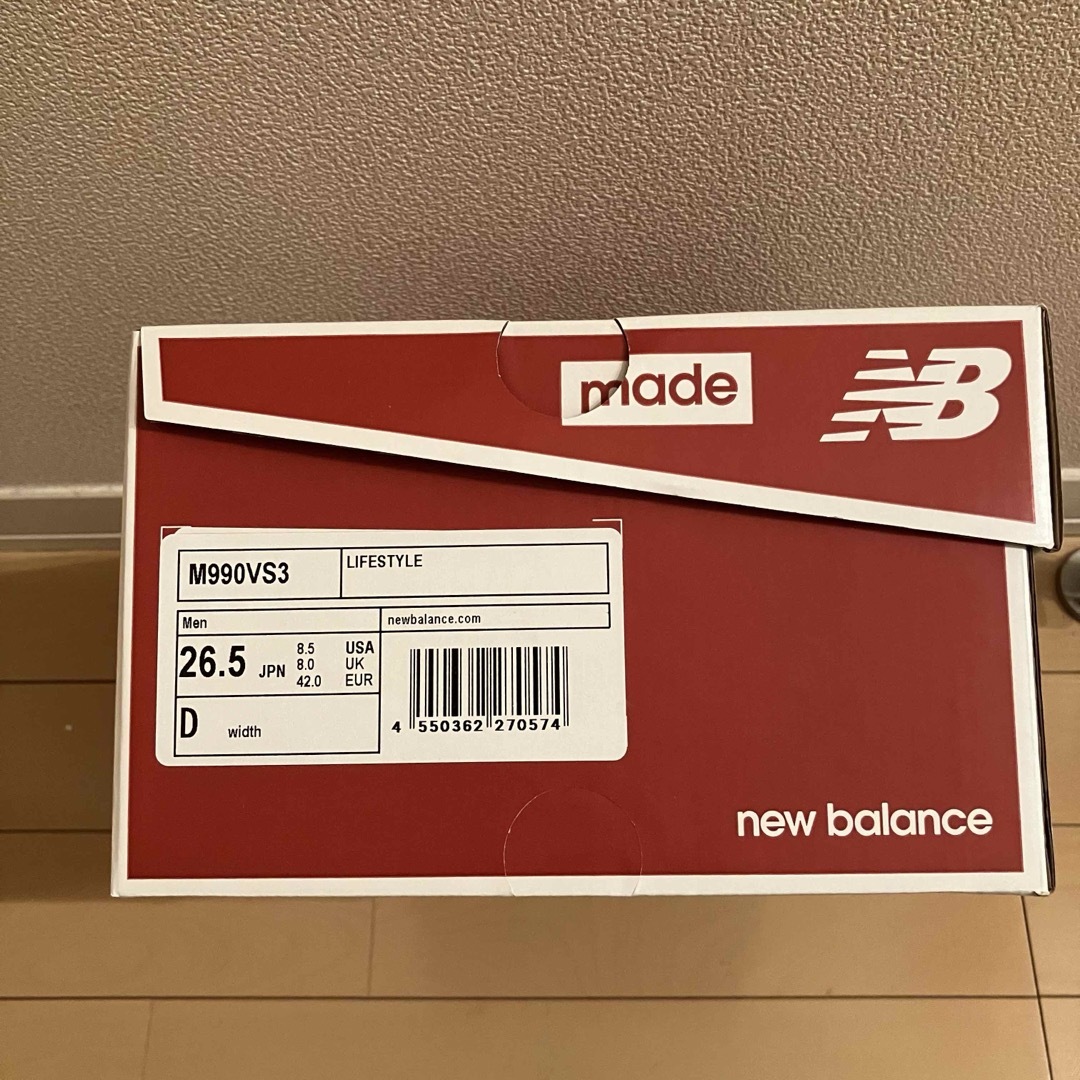 New Balance(ニューバランス)の込★New Balance 990 version3”Gray”★26.5 メンズの靴/シューズ(スニーカー)の商品写真