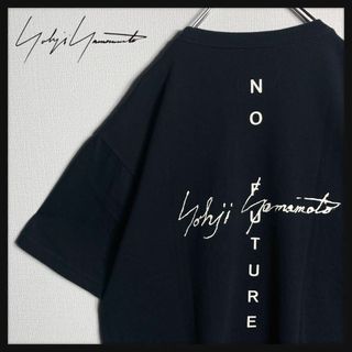 ヨウジヤマモト(Yohji Yamamoto)の【限定コラボ】ヨウジヤマモト×ニューエラ　バックロゴ　Ｔシャツ　美品　XL(Tシャツ/カットソー(半袖/袖なし))