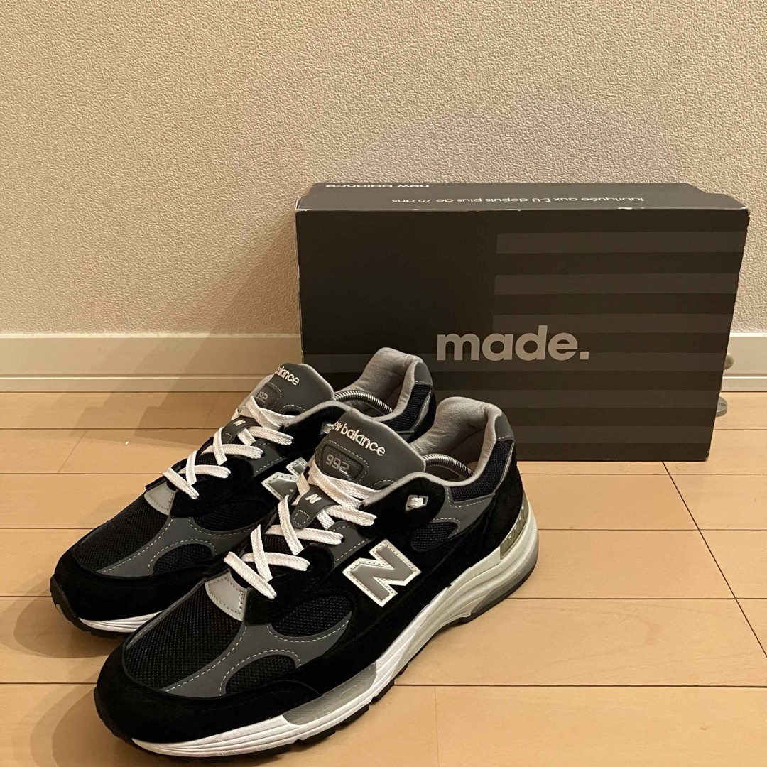 New Balance(ニューバランス)の込★New Balance 992 “BLACK”★27 メンズの靴/シューズ(スニーカー)の商品写真