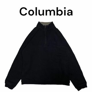 コロンビア(Columbia)のColumbia　ワンポイントロゴ刺繍ハーフジップスウェットトレーナーコロンビア(スウェット)