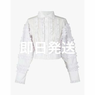 即日発送 完売新品 bibiy. LYLA FRILL BLOUSE WHITE(シャツ/ブラウス(長袖/七分))