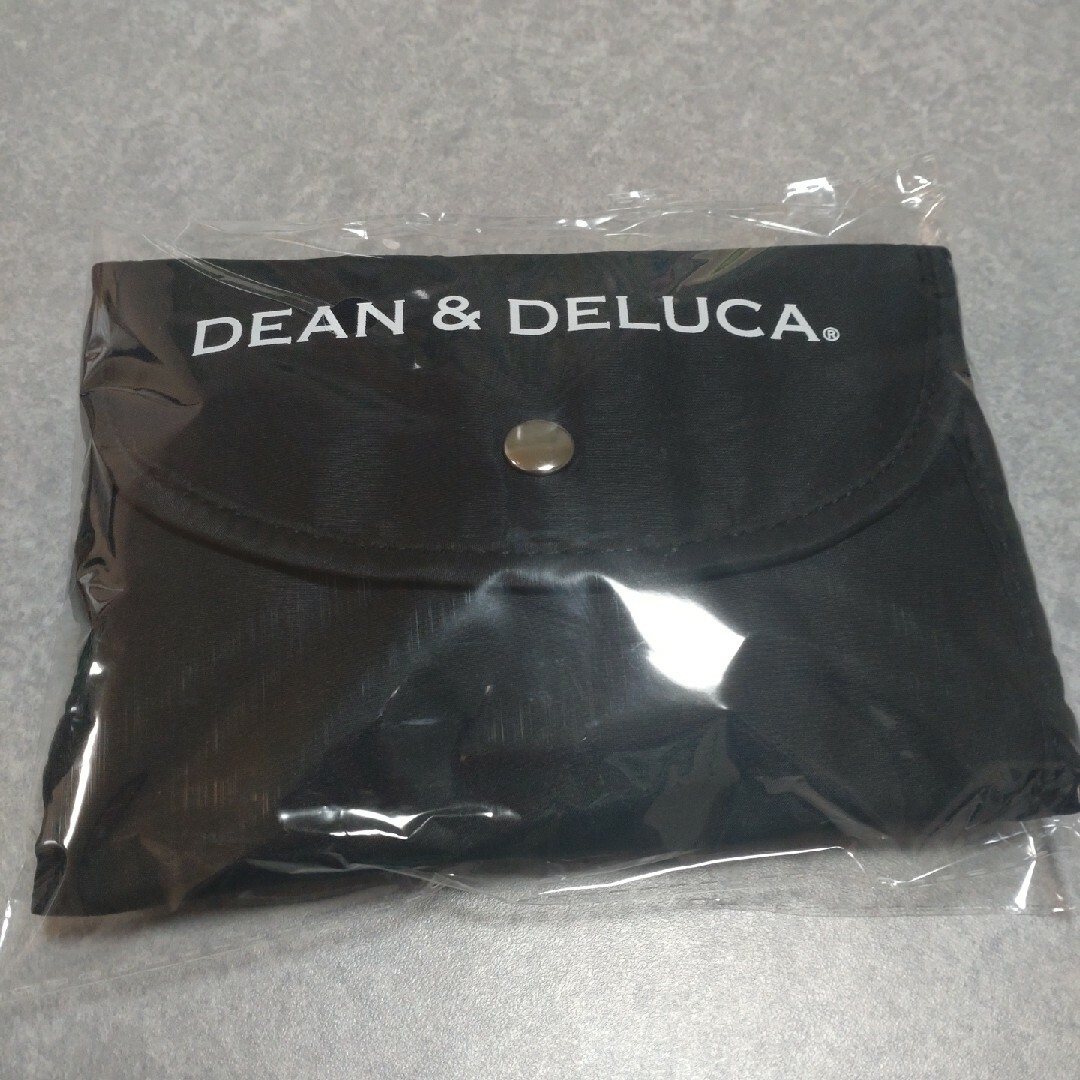 DEAN & DELUCA(ディーンアンドデルーカ)のディーンアンドデルーカ DEAN&DELUCA エコバッグ 折りたたみ 黒 新品 レディースのバッグ(エコバッグ)の商品写真