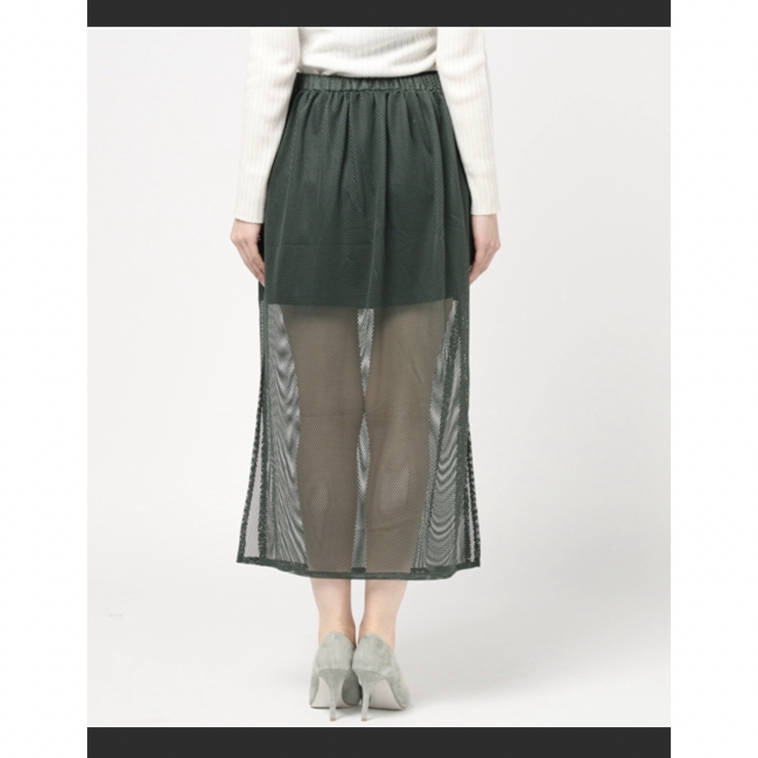 WEGO(ウィゴー)のスカート ロングスカート メッシュスカート メッシュ素材 個性的 オシャレ レディースのスカート(ロングスカート)の商品写真