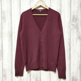 ユニクロ(UNIQLO)のUNIQLO ユニクロ (M)　エクストラファインメリノVネックカーディガン(カーディガン)