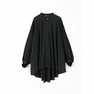 mizuiro ind - 定番 新品 mizuiro ind ピンタックパフスリーブシャツ ブラック