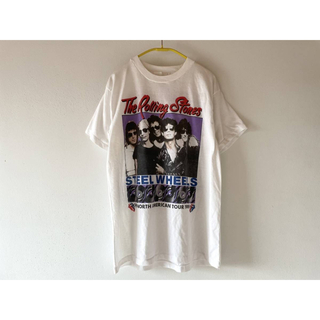 89s ローリングストーンズ Steel Wheels N.USA Tシャツ(Tシャツ/カットソー(半袖/袖なし))