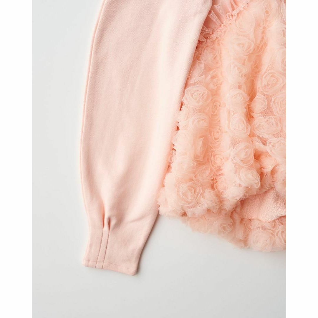 POPPY あさぎーにょ TULLE DOCKING HOODIE （PINK） レディースのトップス(パーカー)の商品写真