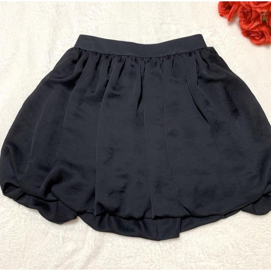 GIVENCHY(ジバンシィ)の【美品】GIVENCHY プリーツ バルーンスカート 着画有 ブラック 34 レディースのスカート(ミニスカート)の商品写真