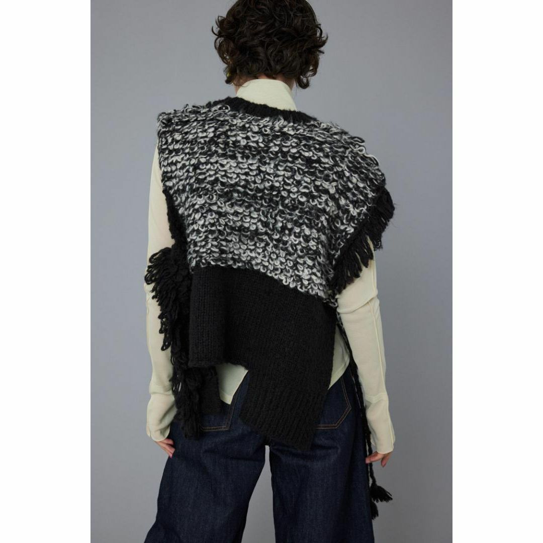 HeRIN.CYE(ヘリンドットサイ)の完売品 新品 HeRIN.CYE Scale knit vest BLK レディースのトップス(ニット/セーター)の商品写真