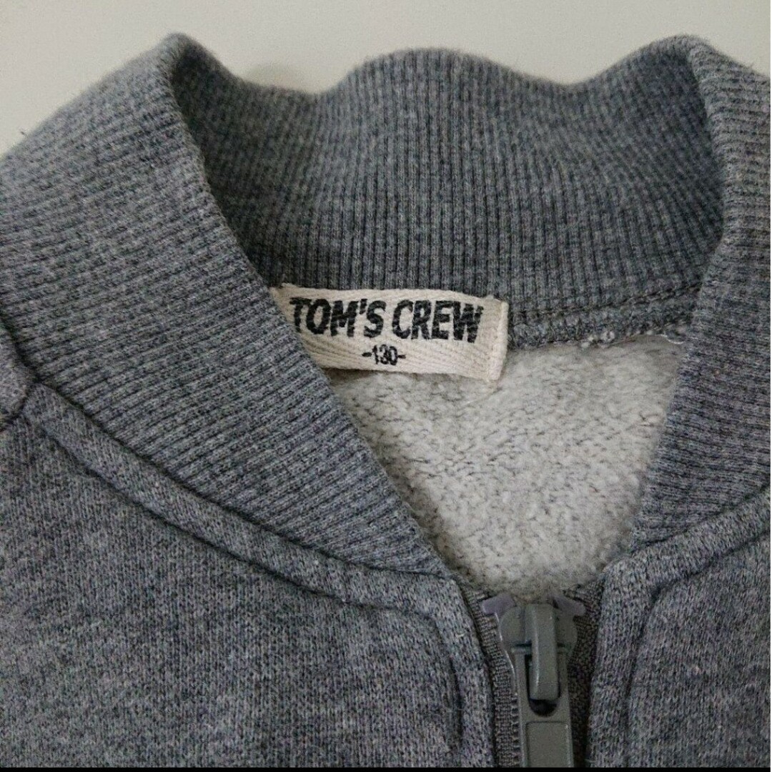 キッズジャンパー TOM's CREW カーディガン 羽織り コットン100 キッズ/ベビー/マタニティのキッズ服男の子用(90cm~)(ジャケット/上着)の商品写真