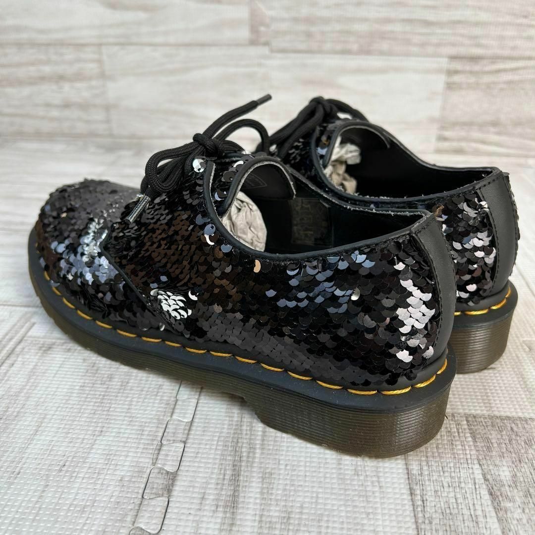 Dr.Martens(ドクターマーチン)の箱付き ドクターマーチン SEQN シークイン 3ホール スパンコール 23cm レディースの靴/シューズ(ローファー/革靴)の商品写真