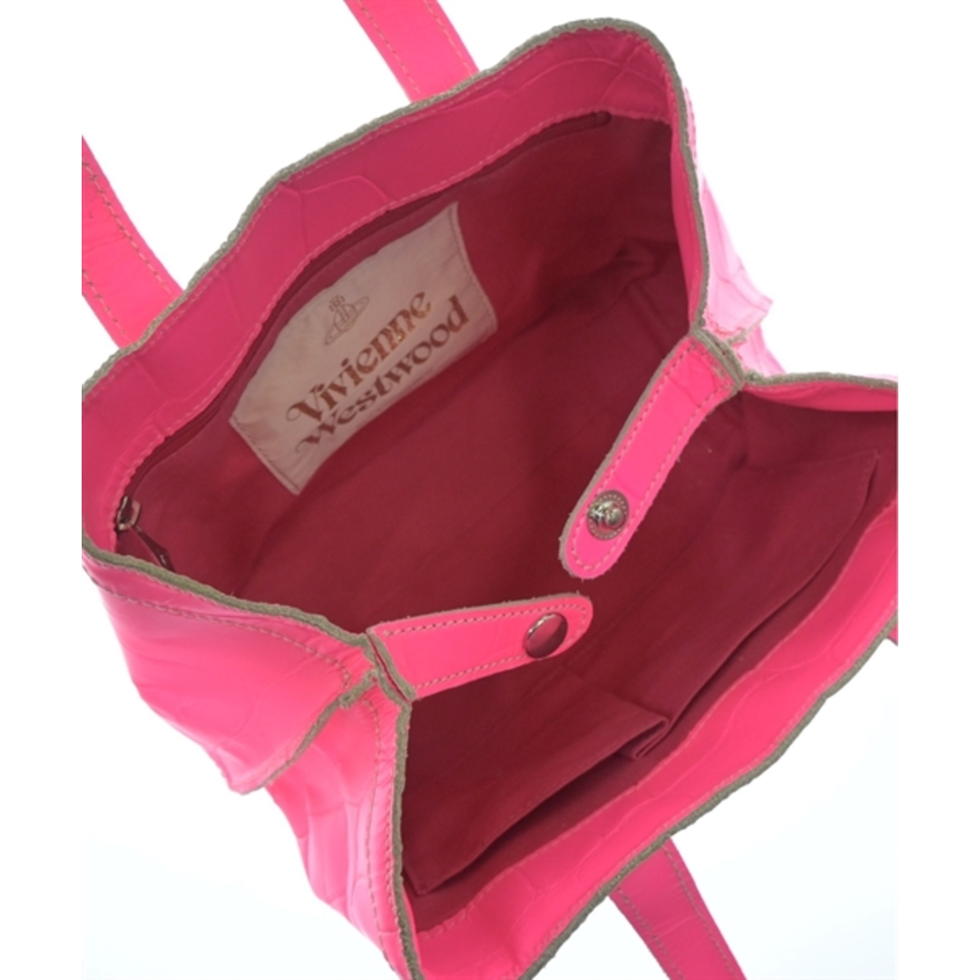 Vivienne Westwood(ヴィヴィアンウエストウッド)のVivienne Westwood トートバッグ - 蛍光ピンク 【古着】【中古】 レディースのバッグ(トートバッグ)の商品写真