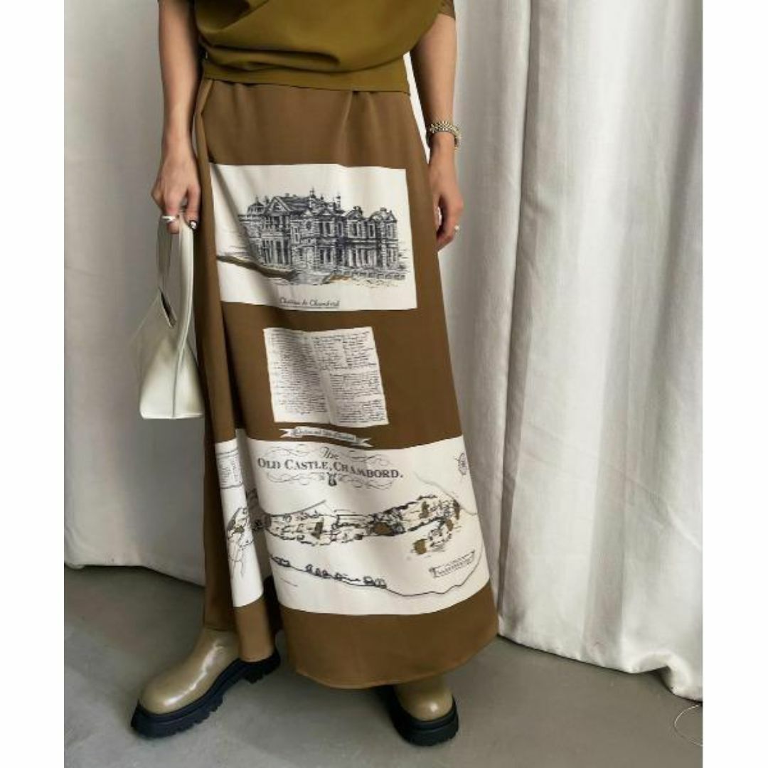 Ameri VINTAGE(アメリヴィンテージ)の新品タグ付き AMERI LAYERED FOREIGN BOOKS DRESS レディースのワンピース(ロングワンピース/マキシワンピース)の商品写真