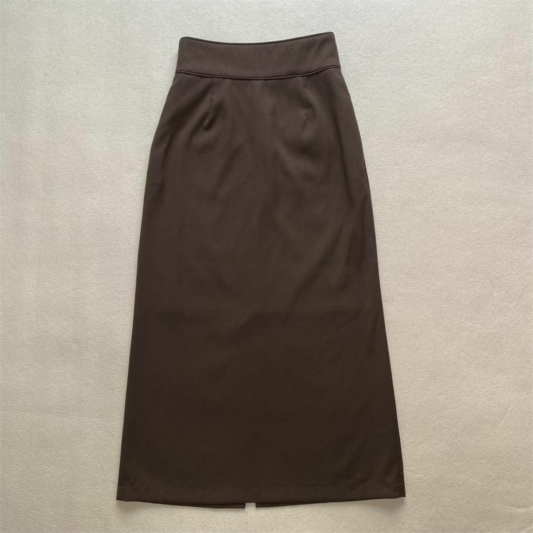 ánuans(アニュアンス)のS 完売 新品 anuans アニュアンス ハイウエストタイトスカート ブラウン レディースのスカート(ロングスカート)の商品写真