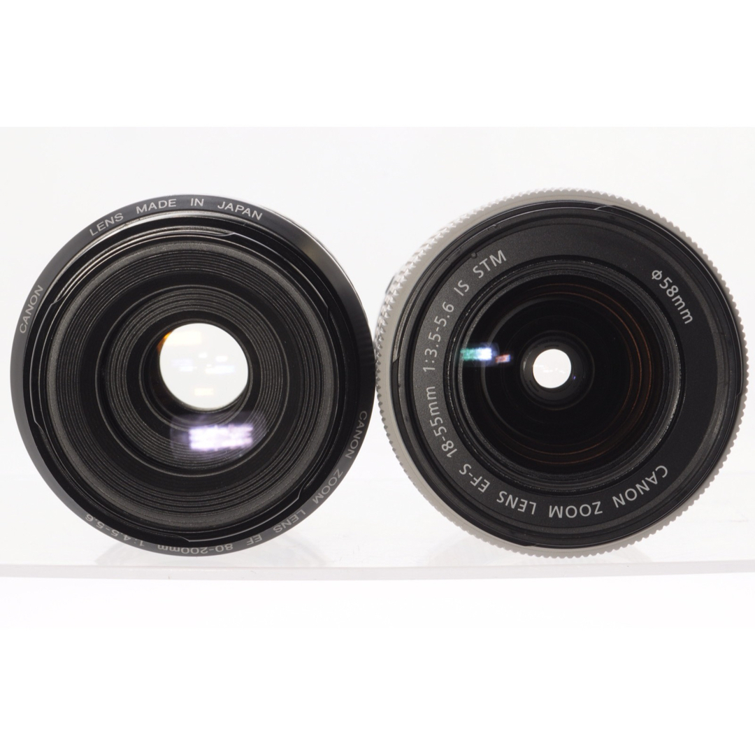 Canon(キヤノン)の可愛いホワイトカラー、ダブルレンズで大満足❤️Canon EOS Kiss X7 スマホ/家電/カメラのカメラ(デジタル一眼)の商品写真