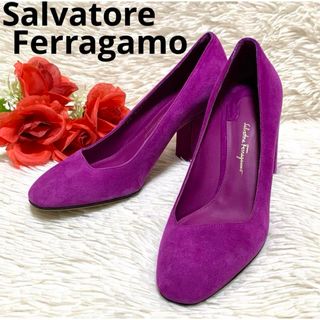 Salvatore Ferragamo - 【極美品】Salvatore Ferragamo ハイヒールパンプス パープル